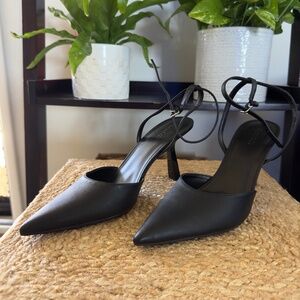 Open Edit Heels w/ Ankle Strap NWOT